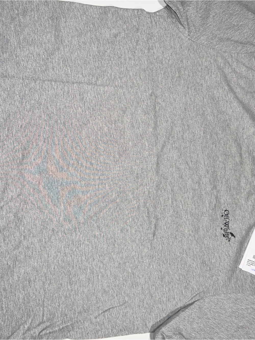 Off white Gray Crewneck T-Shirt